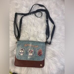 Vintro limited edition crossbody blue dog design 615127